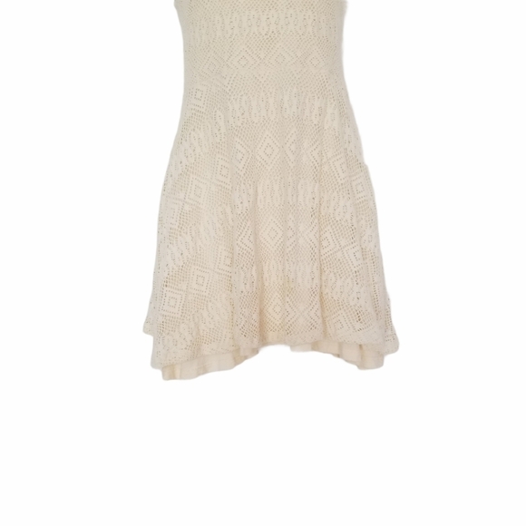 Aqua Womens Ivory Crochet Size Small Sundress. - Picture 4 of 7
